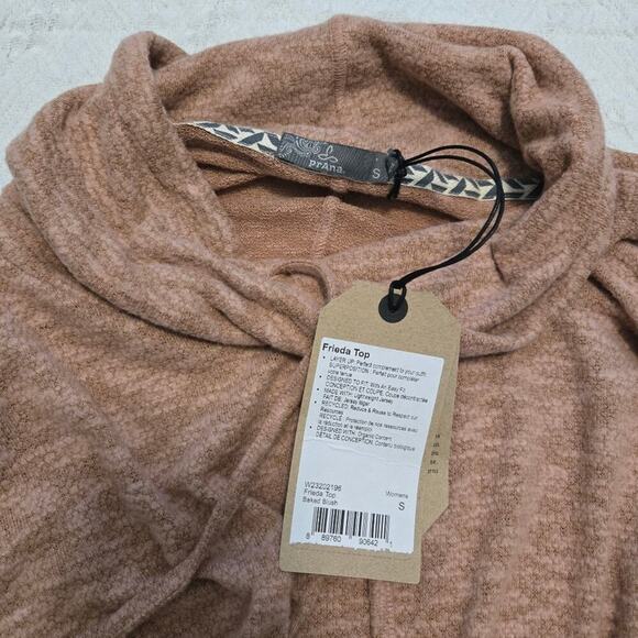 prAna Freida Top in Baked Blush NWT Size small organic Granola girl Gorpcore - Picture 4 of 8